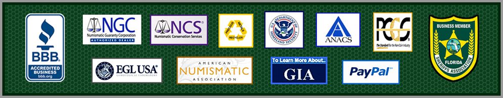 Logos of various certification and accreditation organizations.